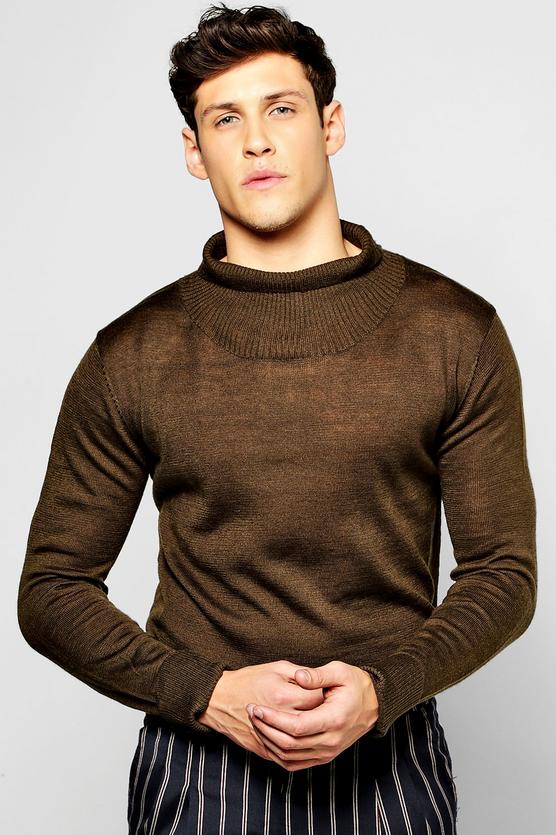 Longline Turtle Neck Jumper